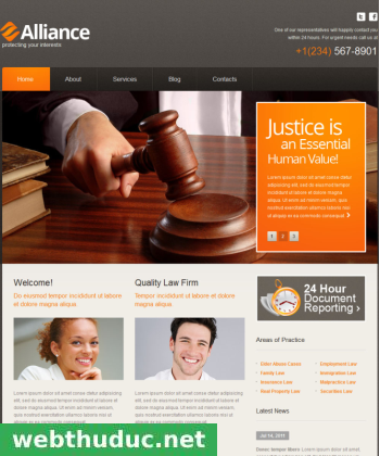 Thiết kế web luật sư - kế toán