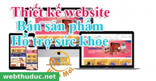 Thiết kế website bán sản phẩm hỗ trợ sức khỏe