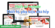 Thiết kế website Thiết bị, phụ kiện nhà bếp
